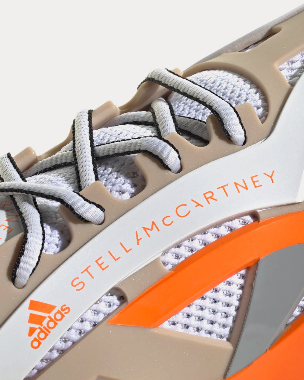 Adidas X Stella McCartney Solarglide Ash Pearl / Cloud White / Signal Orange Running Shoes - 6