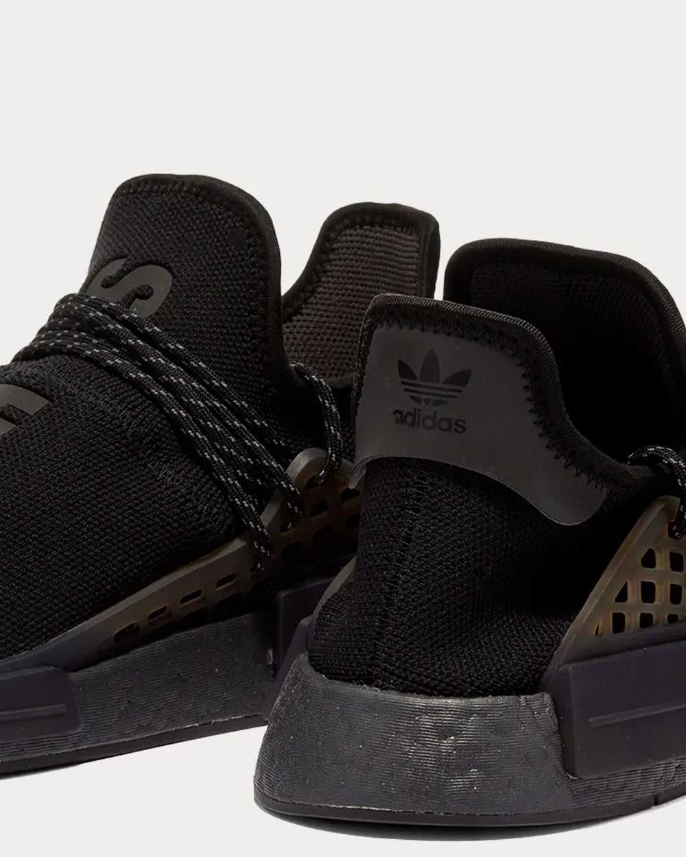 Adidas x Pharrell Williams HU NMD Triple Black Low Top Sneakers - 5