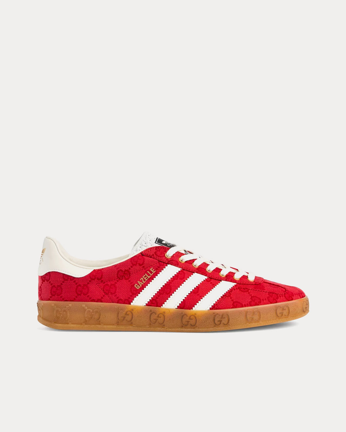 Adidas x Gucci Gazelle Original GG Canvas red Low Top Sneakers - 1