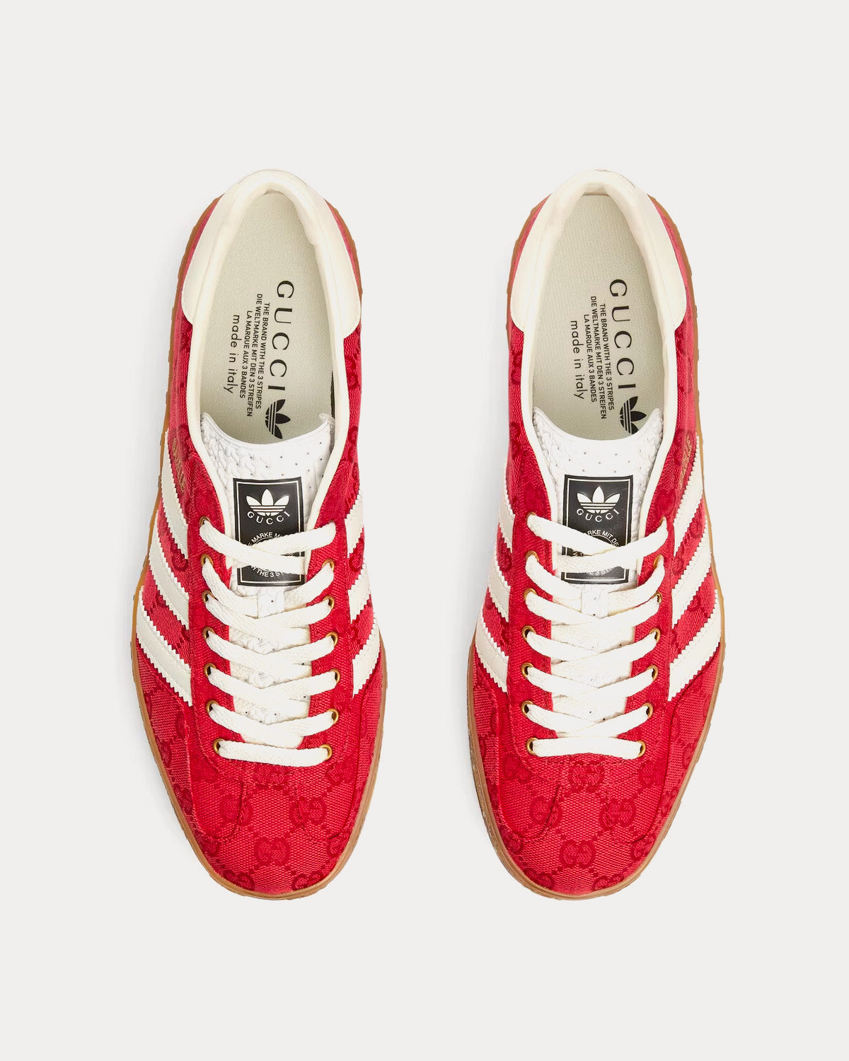 Adidas x Gucci Gazelle Original GG Canvas red Low Top Sneakers - 2