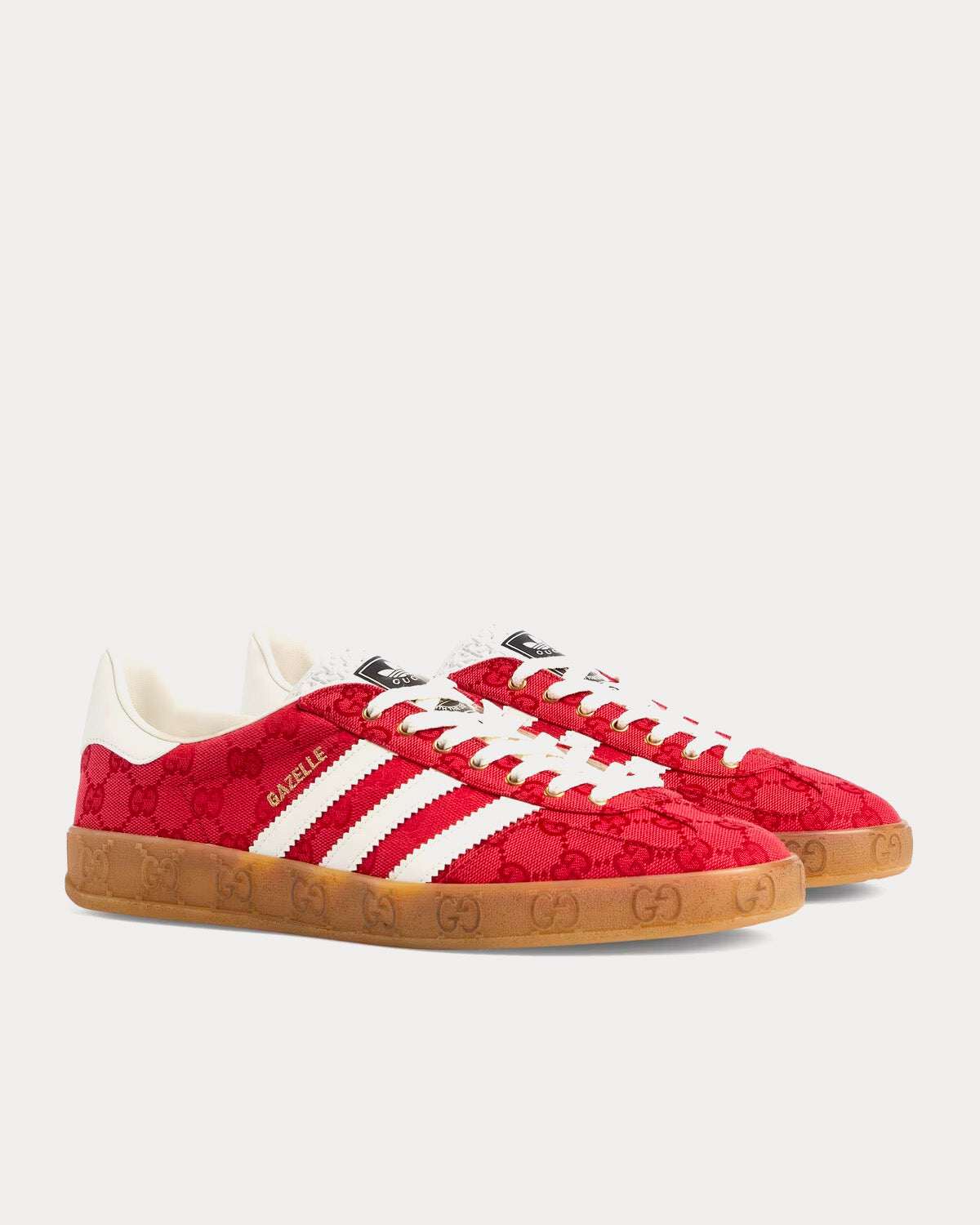 Adidas x Gucci Gazelle Original GG Canvas red Low Top Sneakers Sneak in Peace