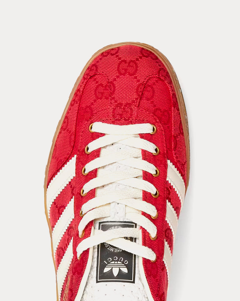 Adidas x Gucci Gazelle Original GG Canvas red Low Top Sneakers - 5