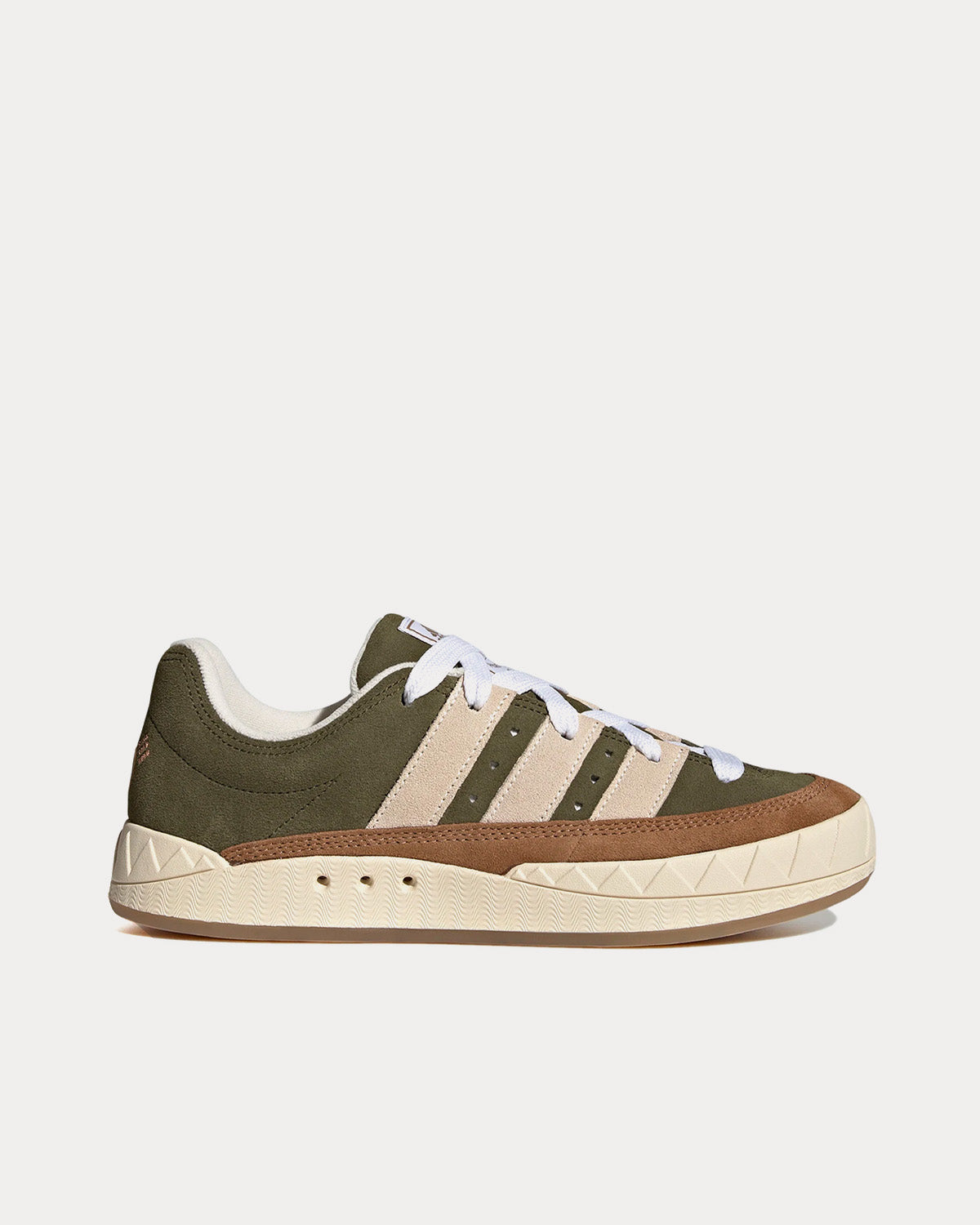 Adidas x Human Made Adimatic Dust Green Cream White Brown Desert Low Top Sneakers Sneak in Peace