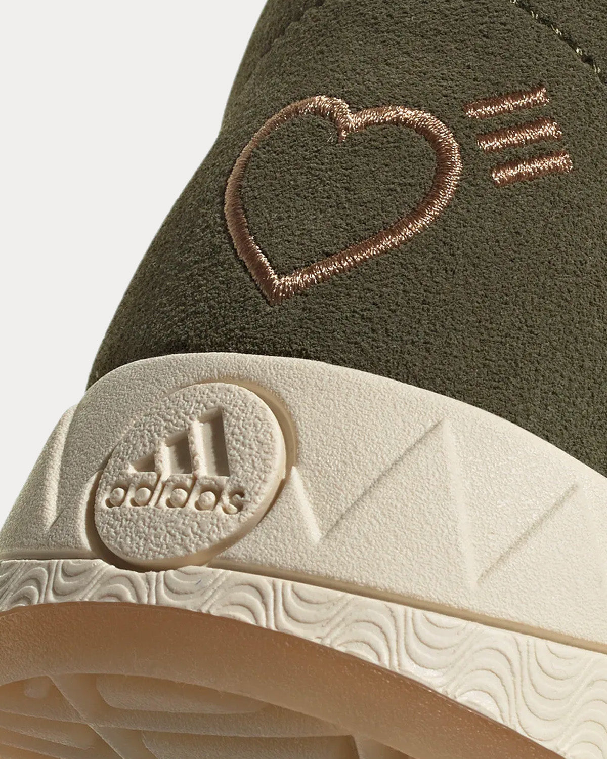 Adidas x Human Made Adimatic Dust Green / Cream White / Brown Desert Low  Top Sneakers - Sneak in Peace