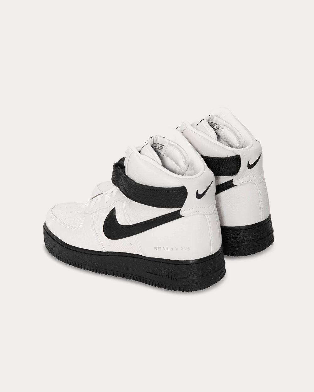 Nike x ALYX Air Force 1 White & Black High Top Sneakers - 3