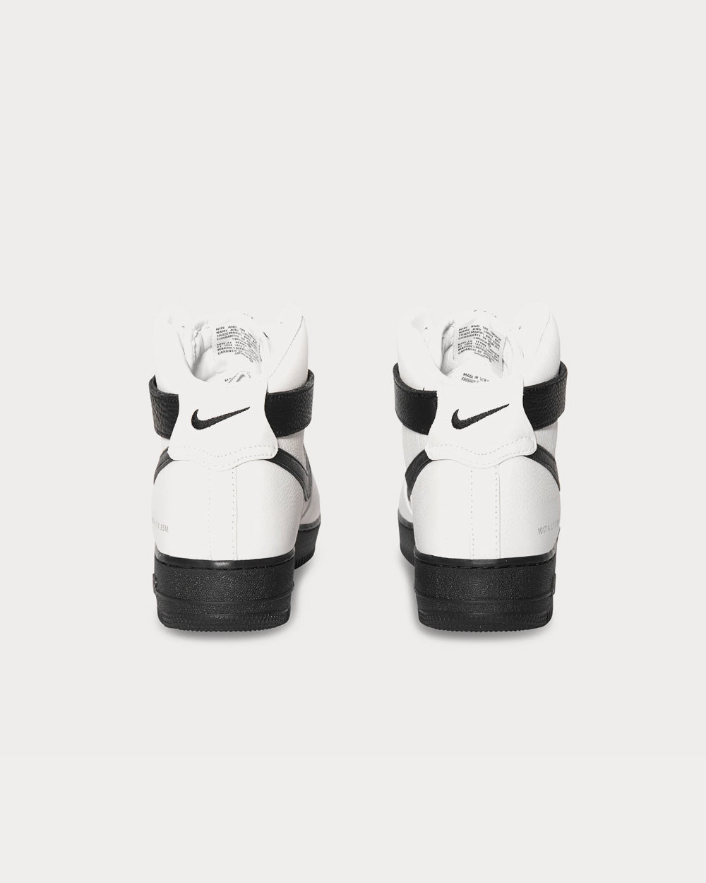 Nike x ALYX Air Force 1 White & Black High Top Sneakers - 4