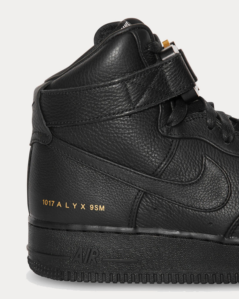 Nike x ALYX AIR FORCE 1 HI / ALYX Black High Top Sneakers - 5