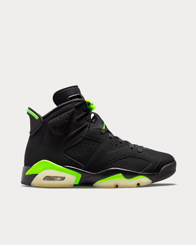 Jordan Air Jordan 6 Retro Electric Green / Black High Top Sneakers - 1