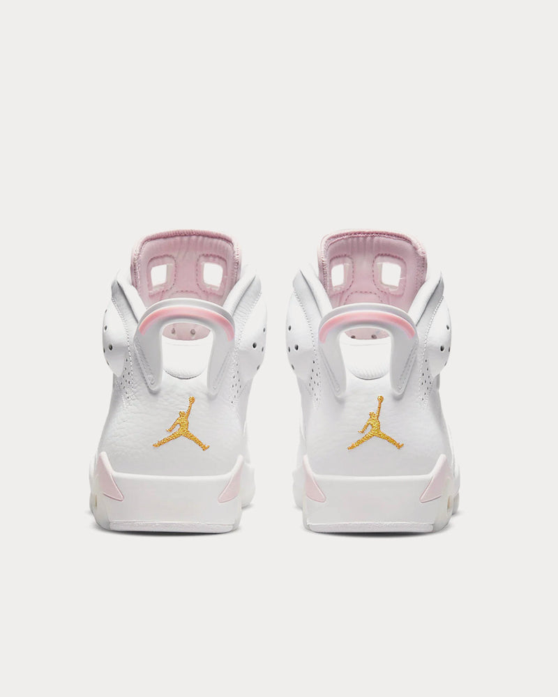 Jordan Air Jordan 6 Retro White / Gold / Sail High Top Sneakers - 4