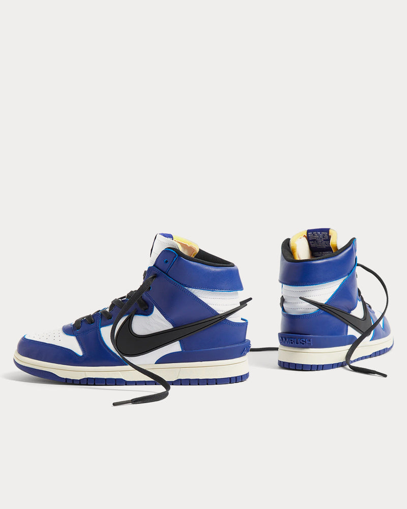 Nike x Ambush Dunk Hi Blue / Black / White / Ivory High Top Sneakers - 2