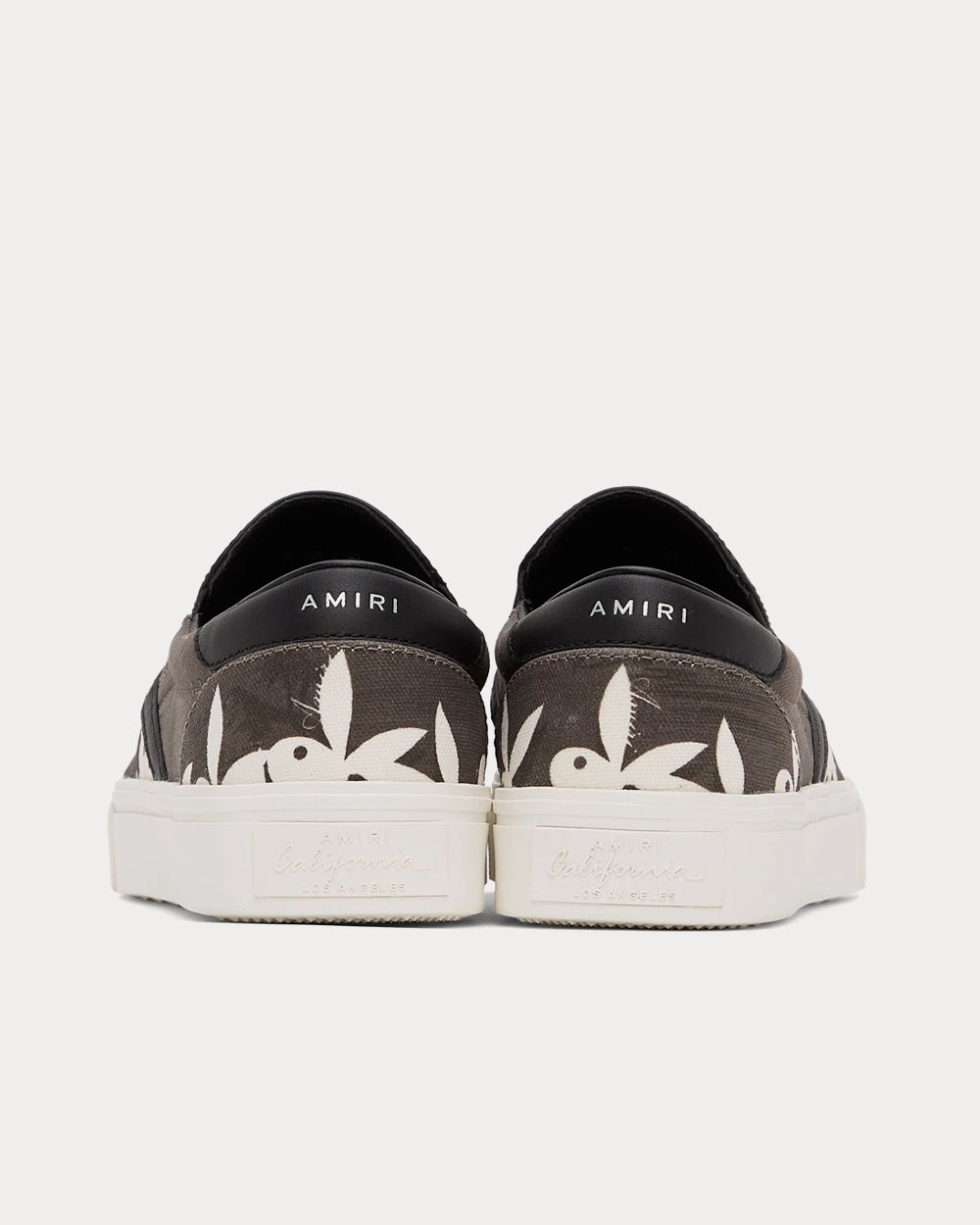 AMIRI Playboy Edition Grey / Black Slip On Sneakers - 3