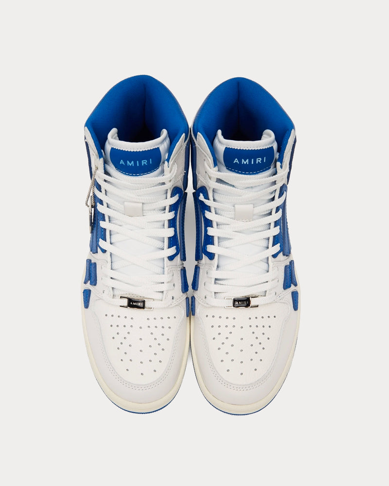 AMIRI Skel Top White / Blue High Top Sneakers - 2