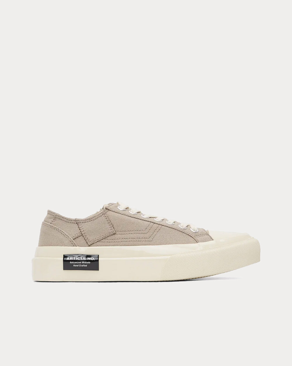 Article No. 1007 Vulcanized Taupe Low Top Sneakers Sneak in Peace