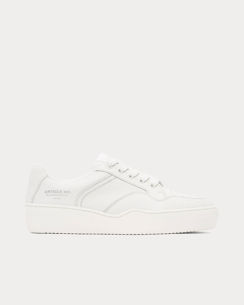 Article No. 0922 White Low Top Sneakers - 1