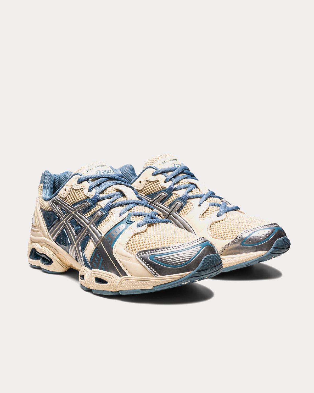 Asics x WIND AND SEA GEL-Nimbus 9 Cream / Pure Silver Running Shoes - 3