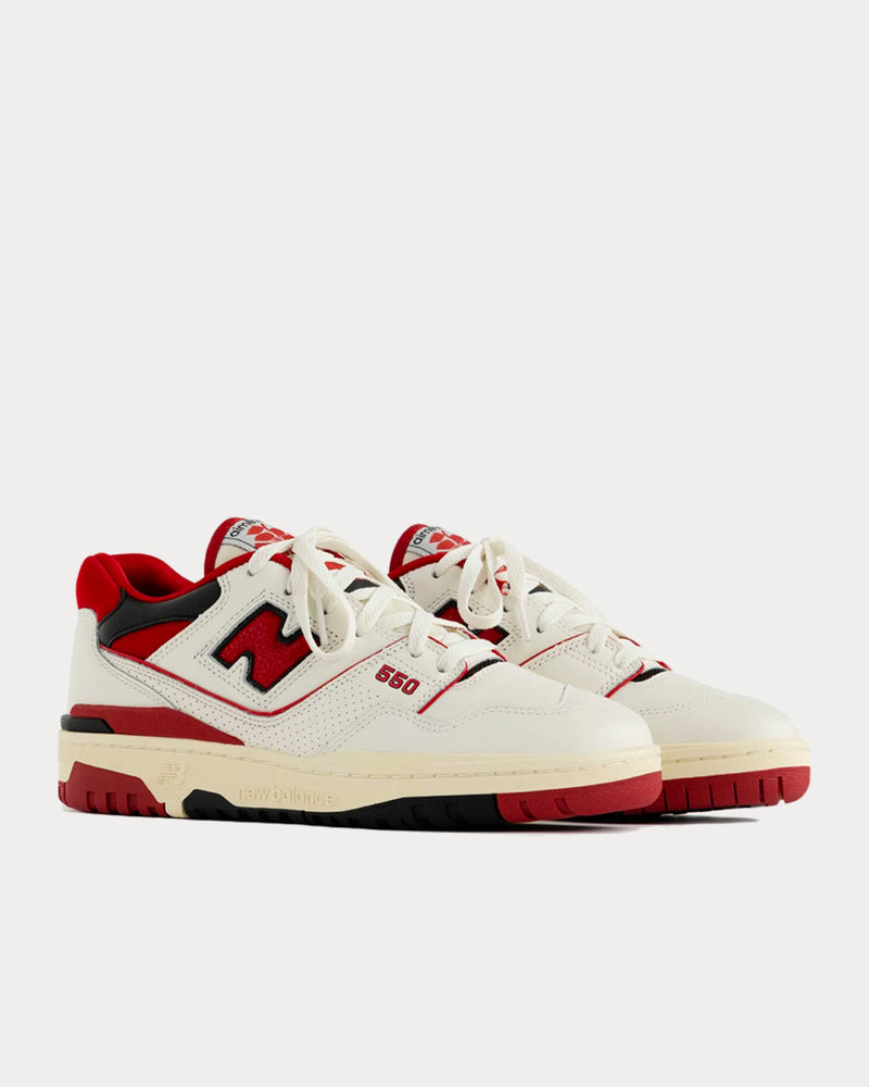 New Balance x Aime Leon Dore 550 Red & White Low Top Sneakers - 2