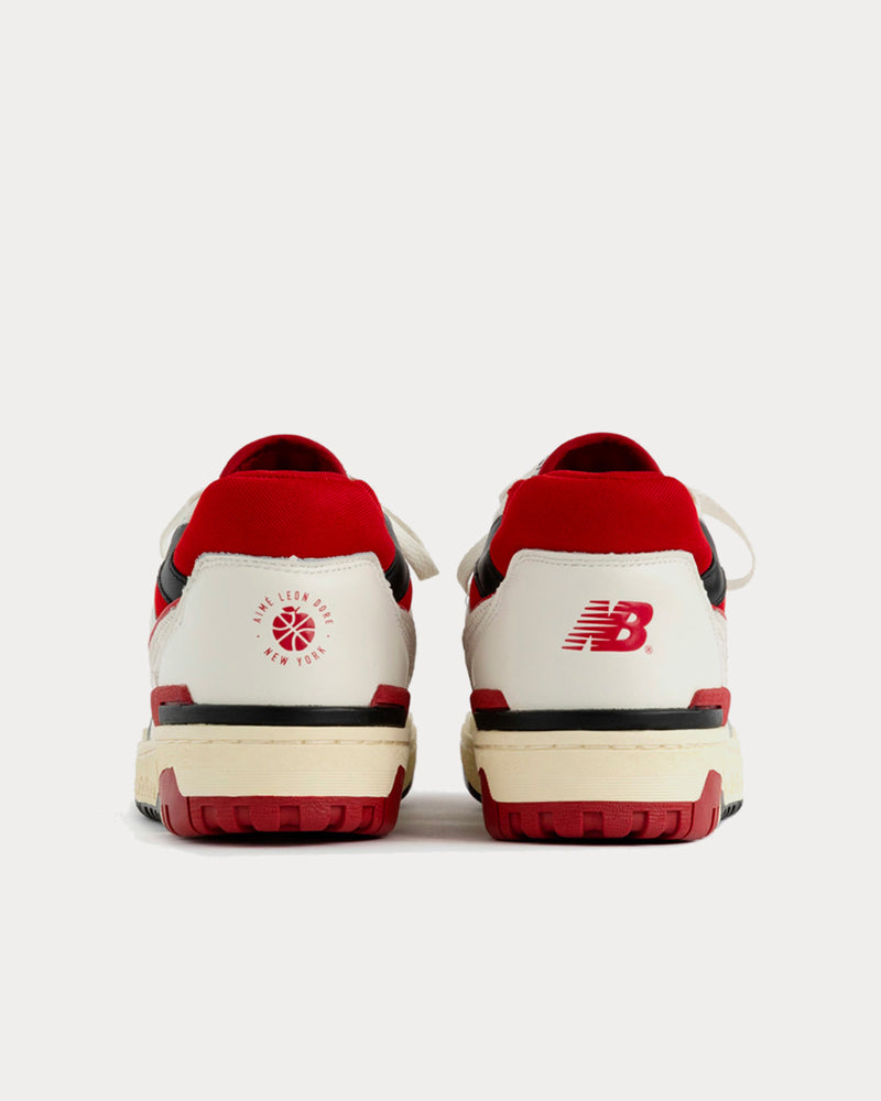 New Balance x Aime Leon Dore 550 Red & White Low Top Sneakers - 4