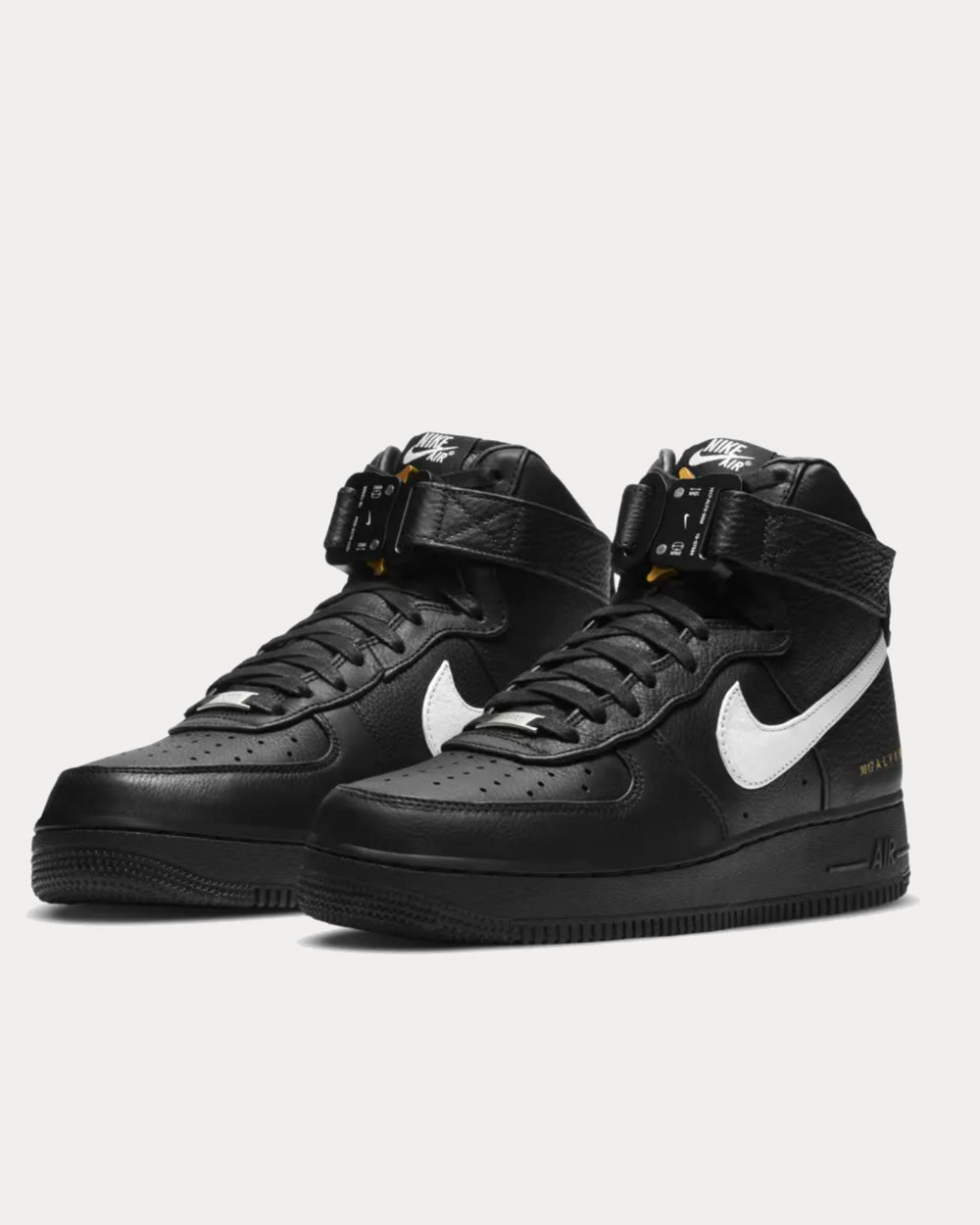 Nike x ALYX Air Force 1 Black & White High Top Sneakers - 2