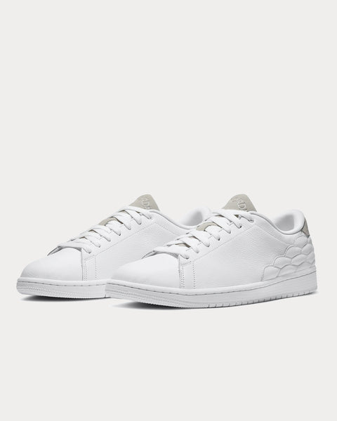 Jordan Air Jordan 1 Centre Court White on White Low Top Sneakers