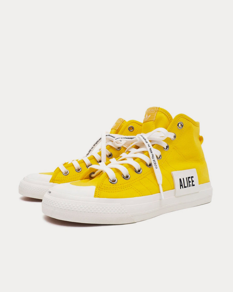 Adidas x Alife Nizza Yellow High Top Sneakers - 2