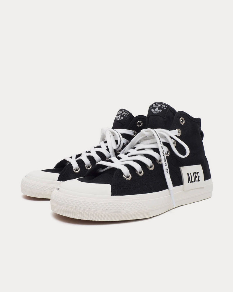 Adidas x Alife Nizza Black High Top Sneakers - 2