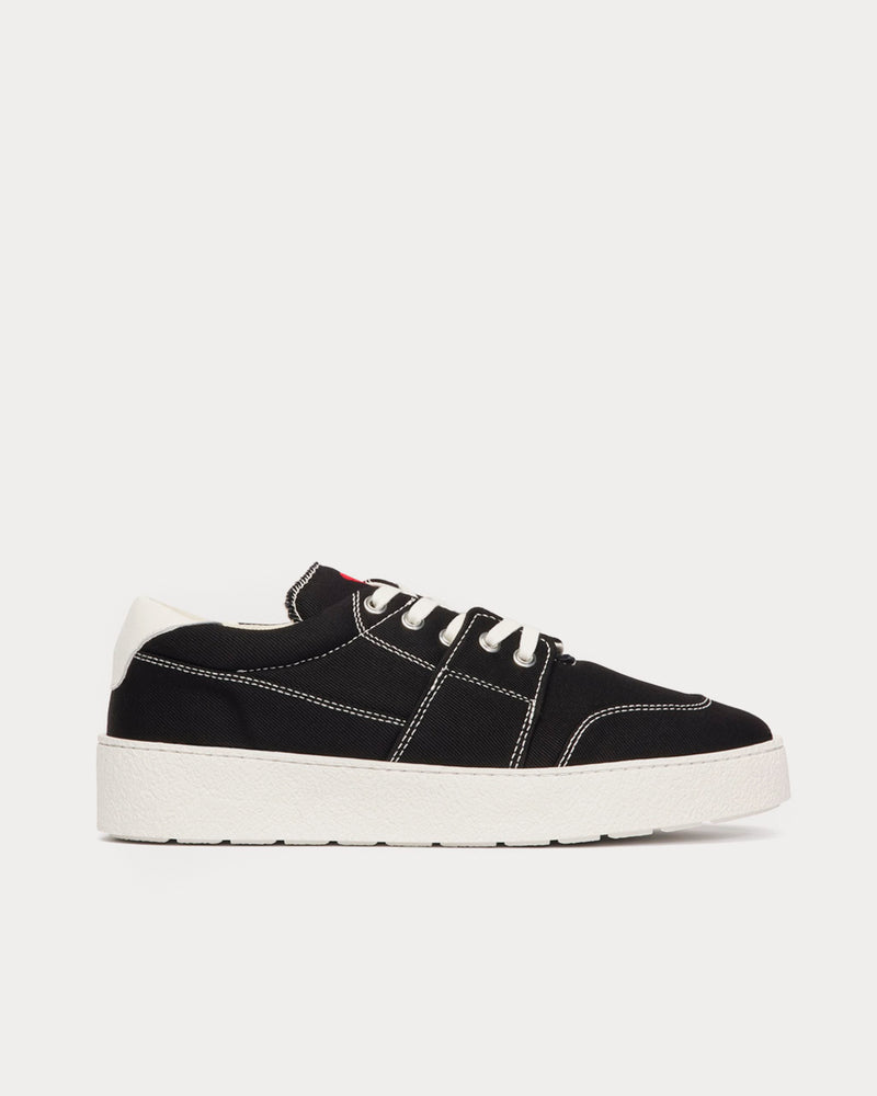 AMI Ami de Coeur Denim Black Low Top Sneakers - 1