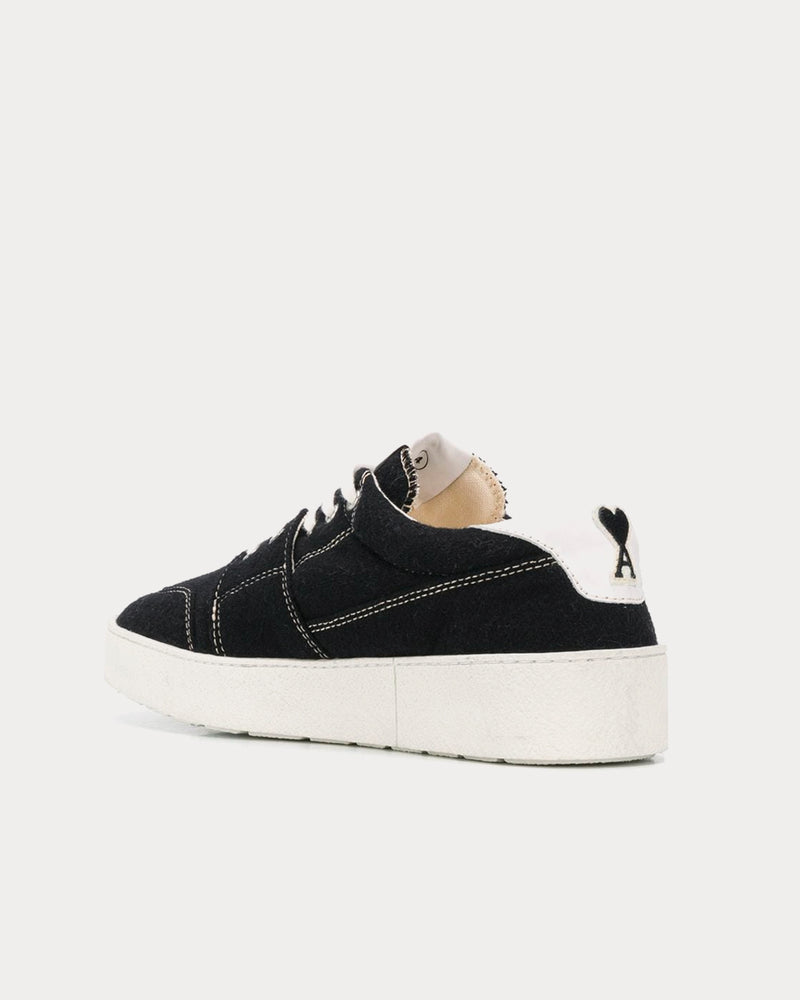 AMI Ami de Coeur Denim Black Low Top Sneakers - 3