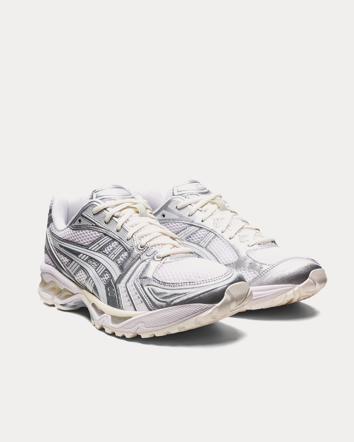 Asics x JJJJound GEL KAYANO 14 White Metallic Silver Running Shoes Sneak in Peace