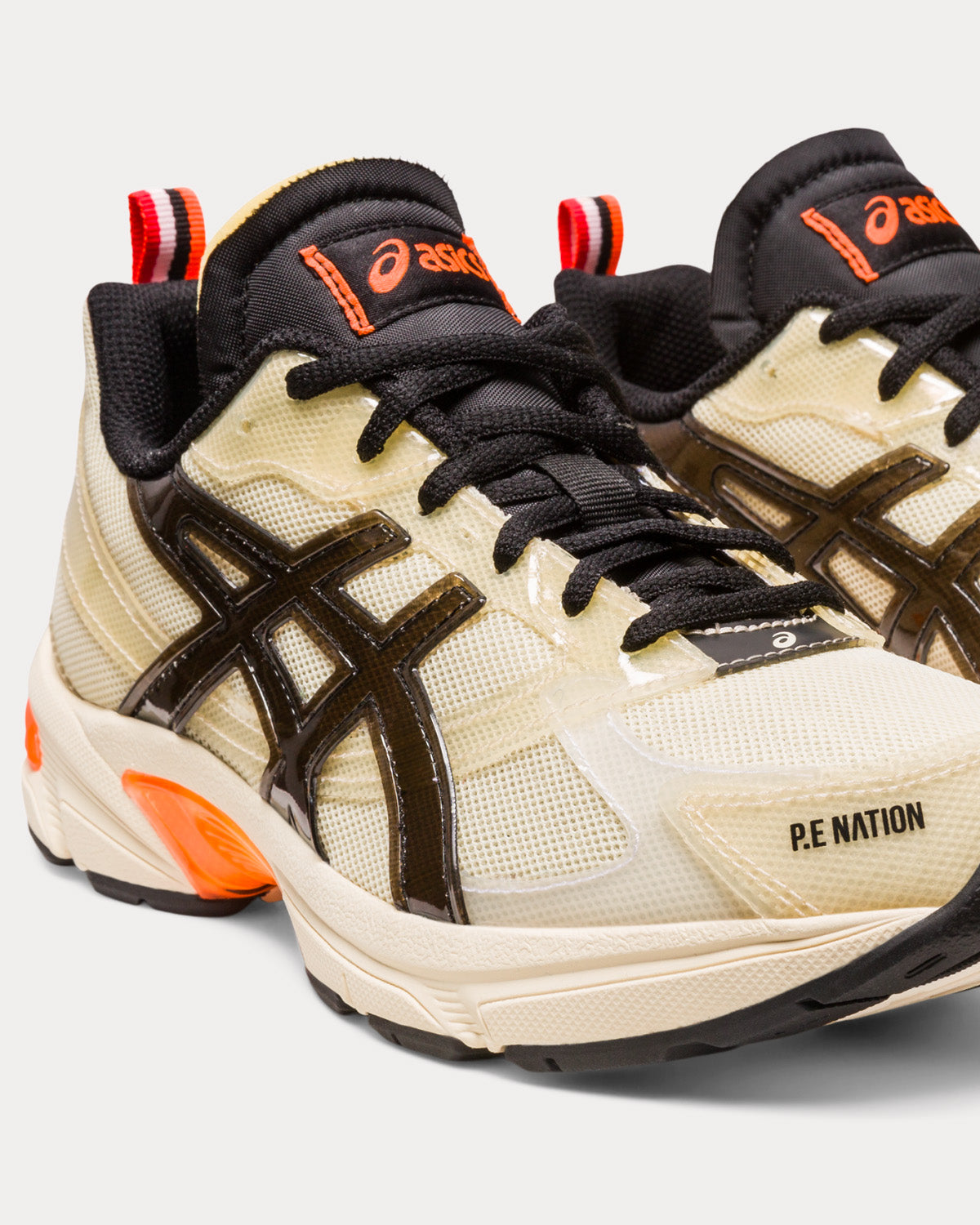 Asics x P.E Nation GEL-1130 Cream / Black Running Shoes - 4