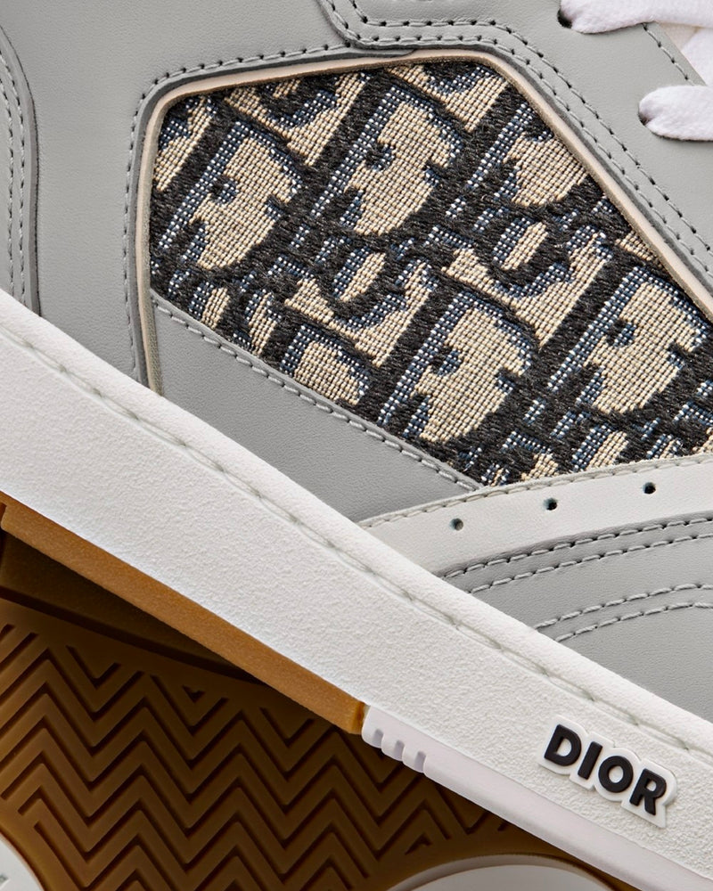 Dior B27 Grey & White High Top Sneakers - 5