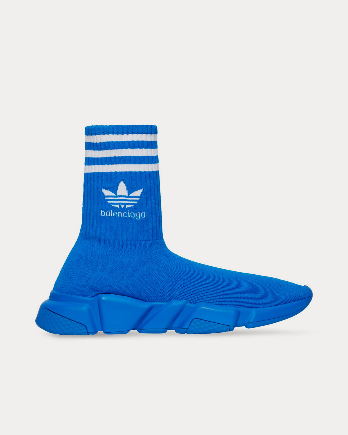 Balenciaga x Adidas Speed Knit Blue High Top Sneakers Sneak in Peace