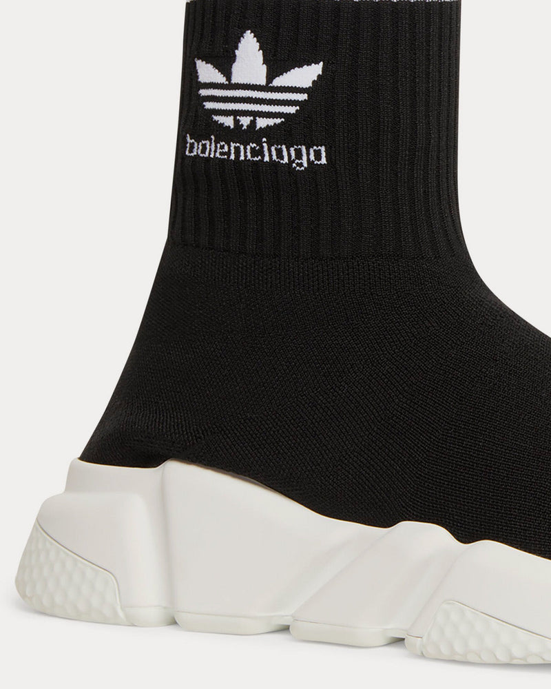 Balenciaga x Adidas Speed Knit Black High Top Sneakers - 6