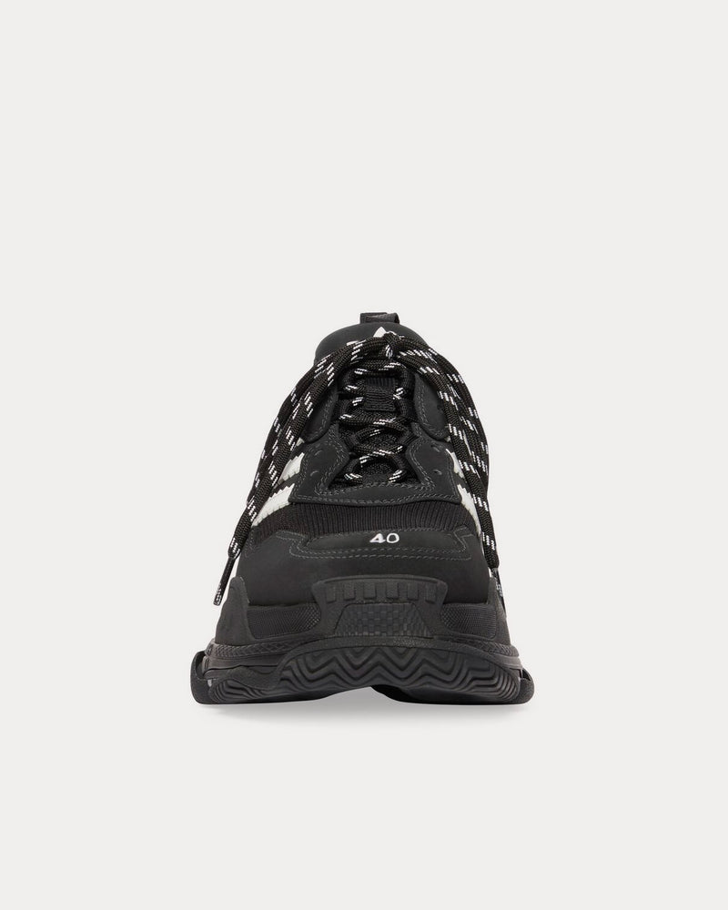 Balenciaga x Adidas Triple S Black / White Low Top Sneakers - 3