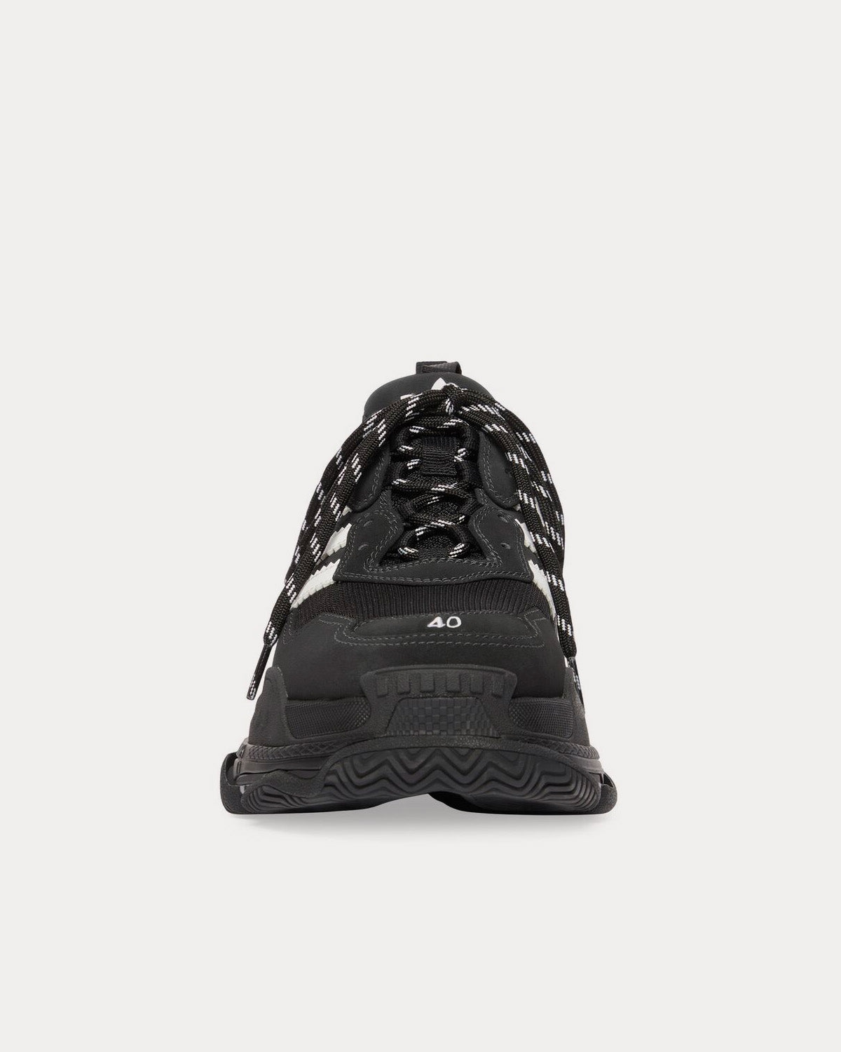 Balenciaga x Adidas Triple S Black / White Low Top Sneakers - 3