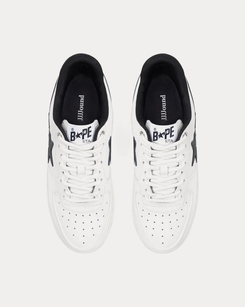 A Bathing APE x JJJJound Bape Sta White / Black Low Top Sneakers