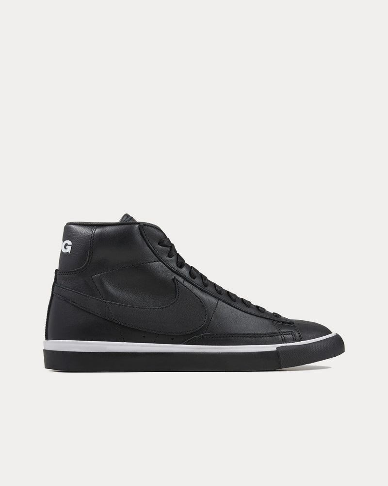 Nike x Comme des Garçons Blazer Black High Top Sneakers - 1