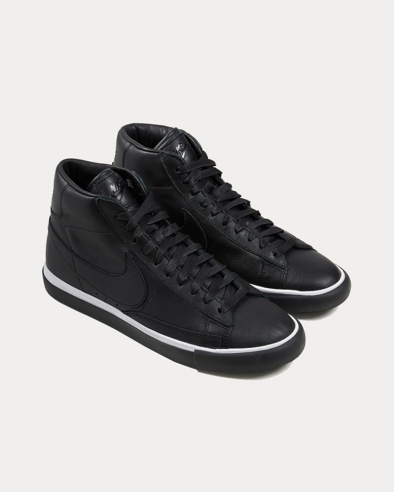 Nike x Comme des Garçons Blazer Black High Top Sneakers - 2