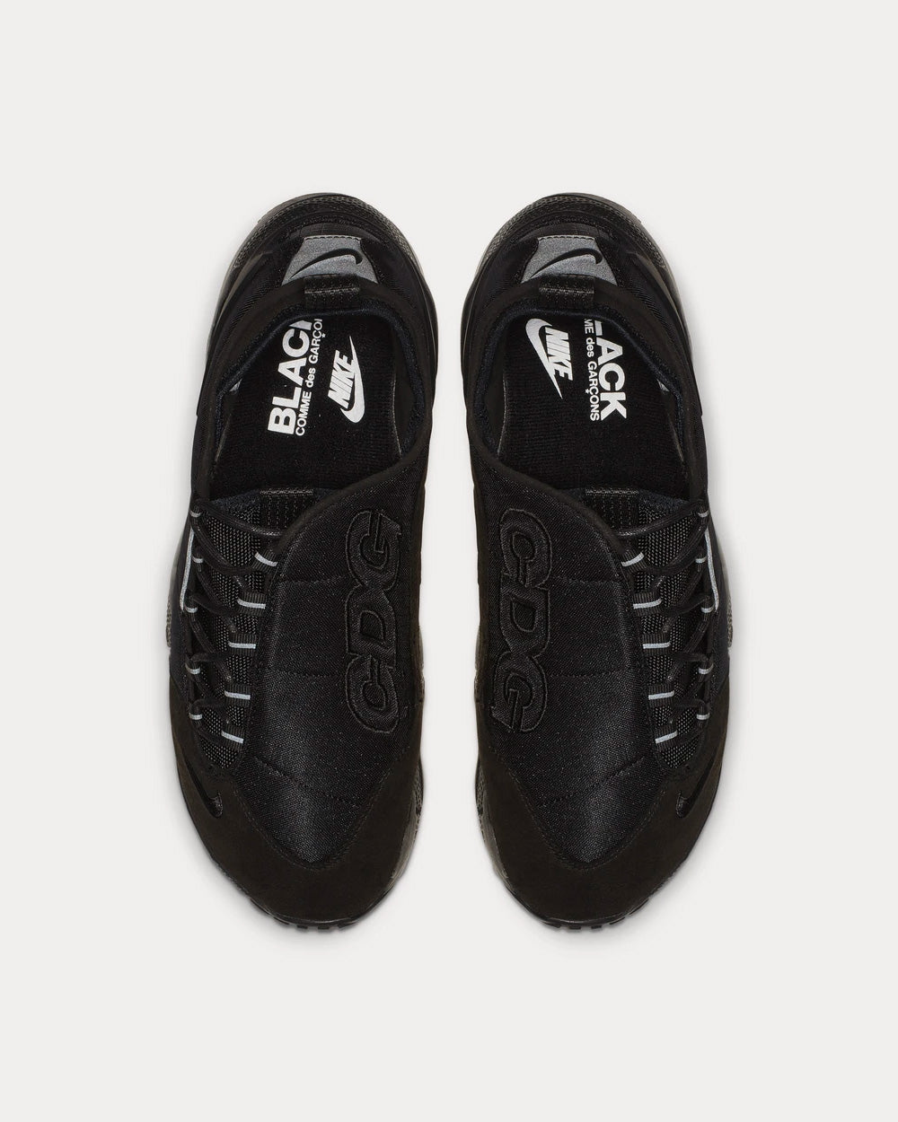 Nike x Comme des Garçons Footscape Black Low Top Sneakers - 2