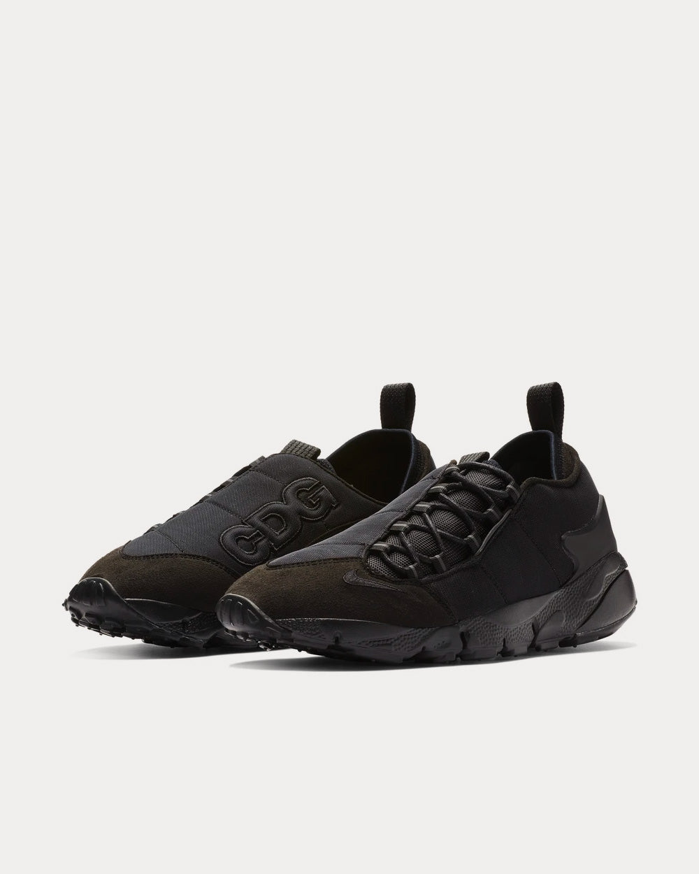 Nike x Comme des Garçons Footscape Black Low Top Sneakers - 3