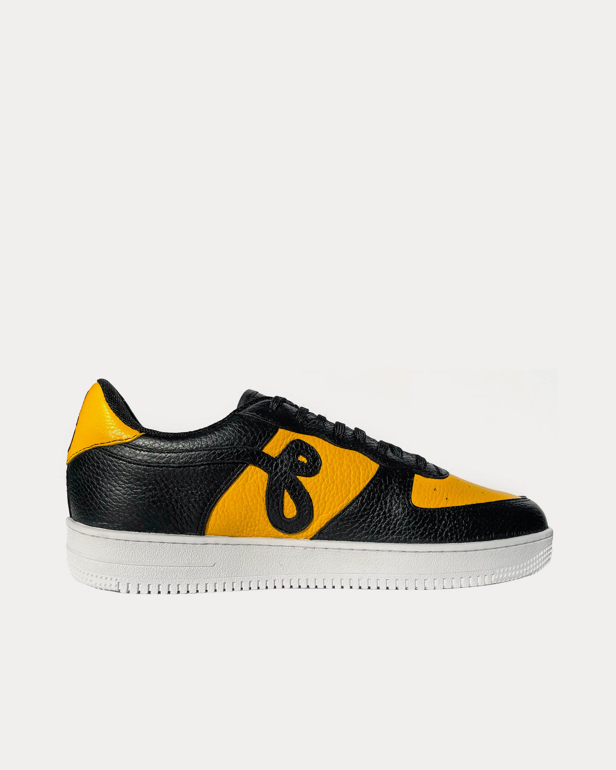 John Geiger GF-01 Black / Yellow Low Top Sneakers - 1