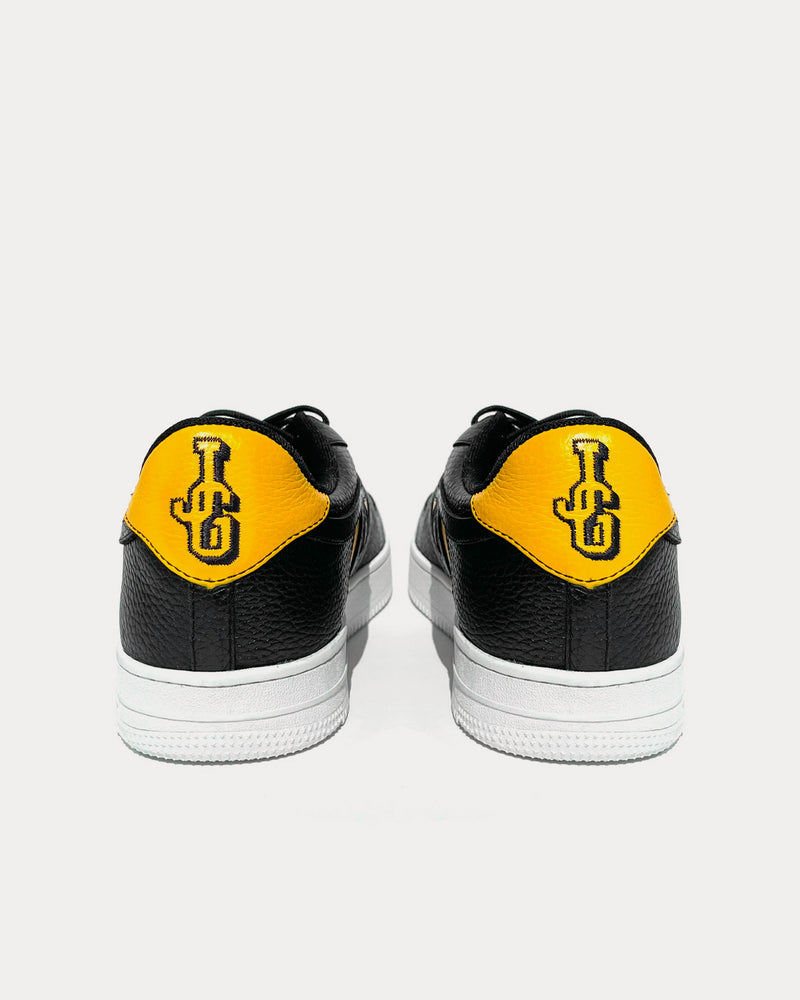 John Geiger GF-01 Black / Yellow Low Top Sneakers - 2