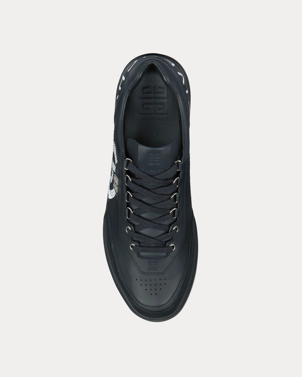 Givenchy x BSTROY G4 Leather Black Low Top Sneakers - 3