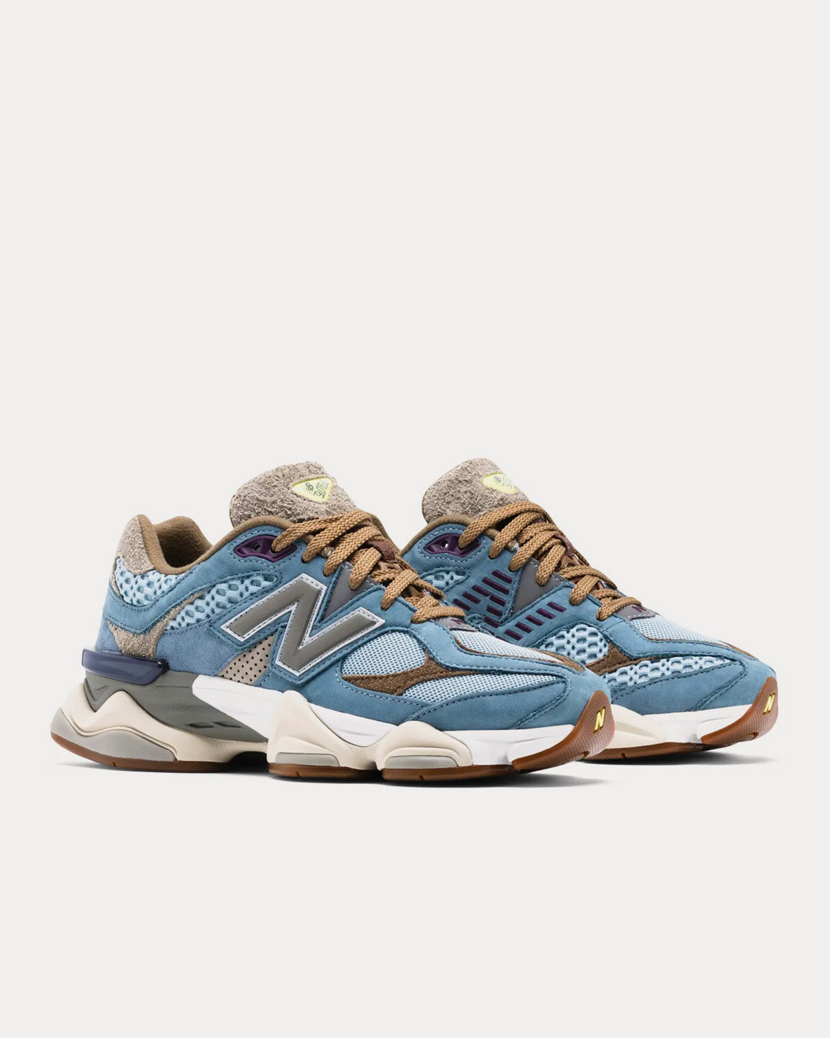 New Balance x Bodega 9060 'Age of Discovery' Blue Low Top Sneakers - 3