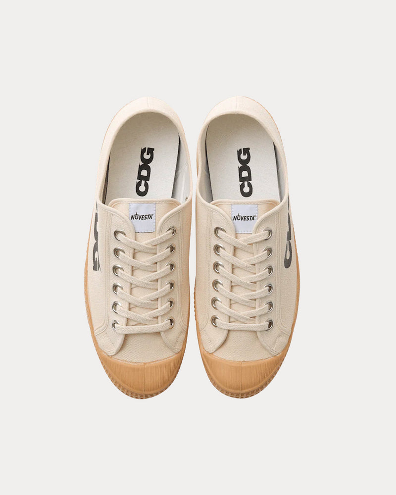 Comme des Garçons CDG x Novesta Star Master Beige Low Top Sneakers - 2