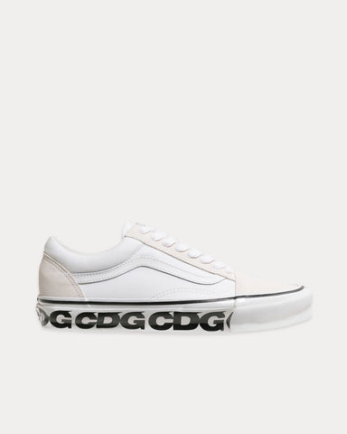 Comme des Garçons CDG x Vans Old School LX White Low Top Sneakers