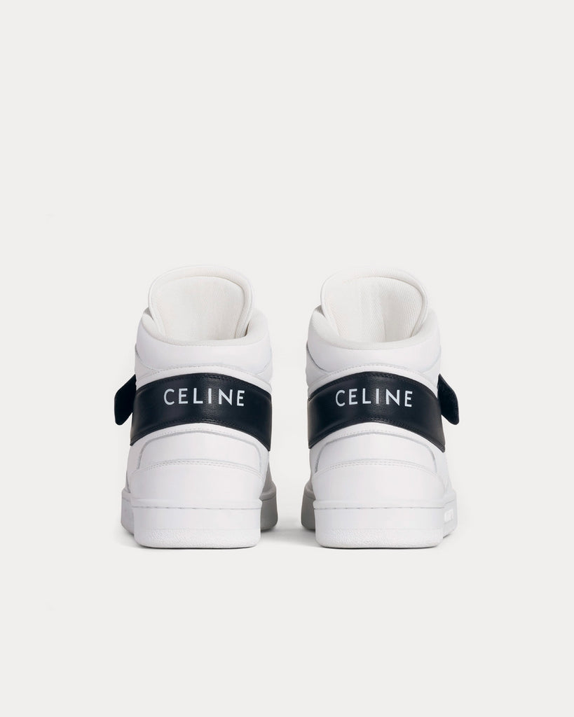 Celine CT-03 Calfskin Optic White / Black High Top Sneakers