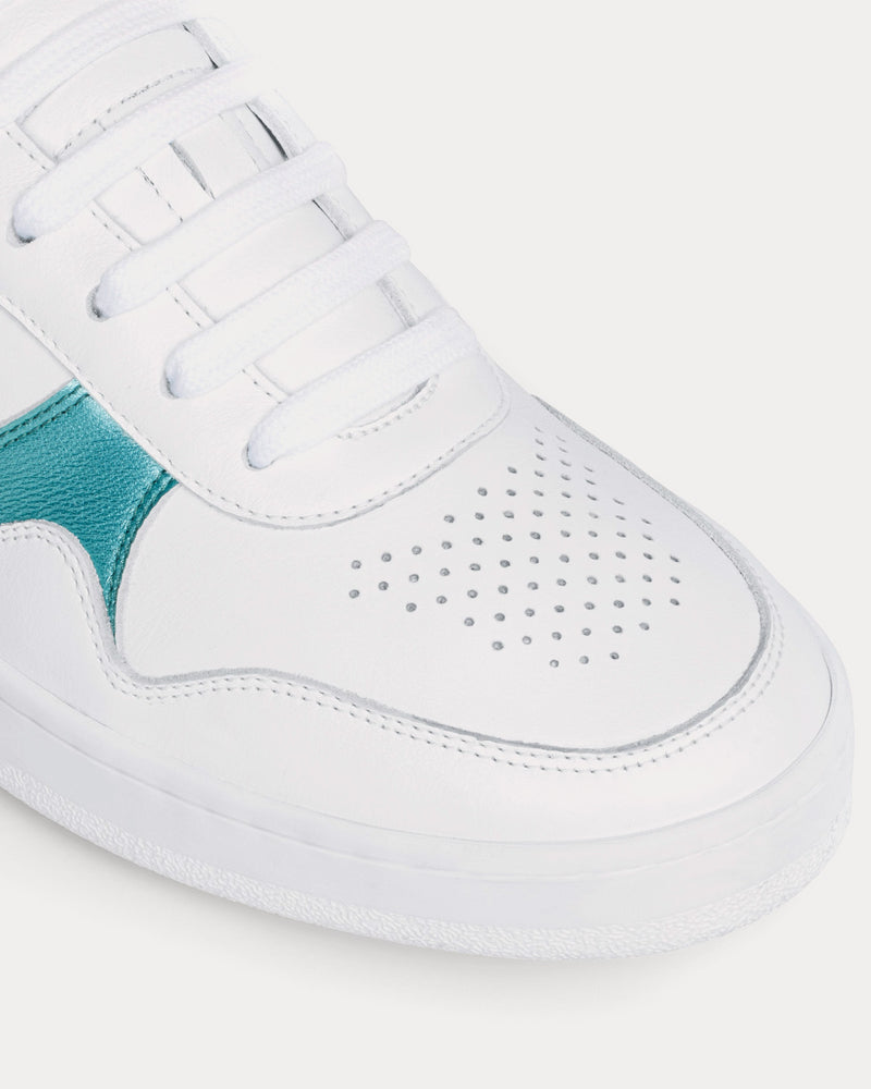 Celine Lace-Up Optic White / Light Blue Low Top Sneakers - 4