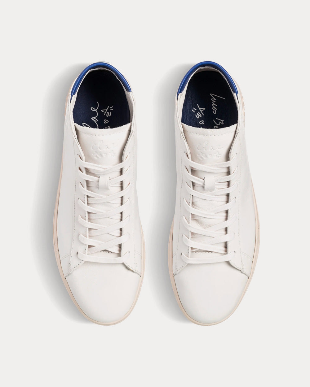 Clae x Lucas Beaufort Bradley White / Blue Mid Top Sneakers - 2