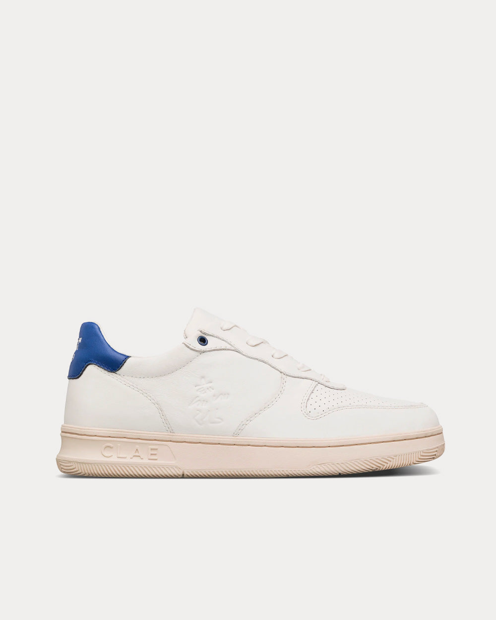 Clae x Lucas Beaufort Malone White / Blue Low Top Sneakers - 1