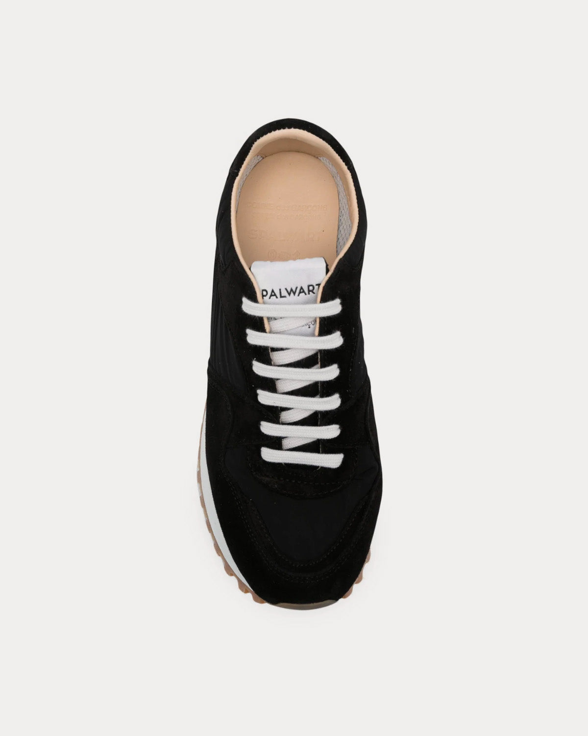 Comme des Garçons x Spalwart Marathon Suede Platform Black Low Top Sneakers - 2